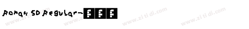 Roman SD Regular字体转换